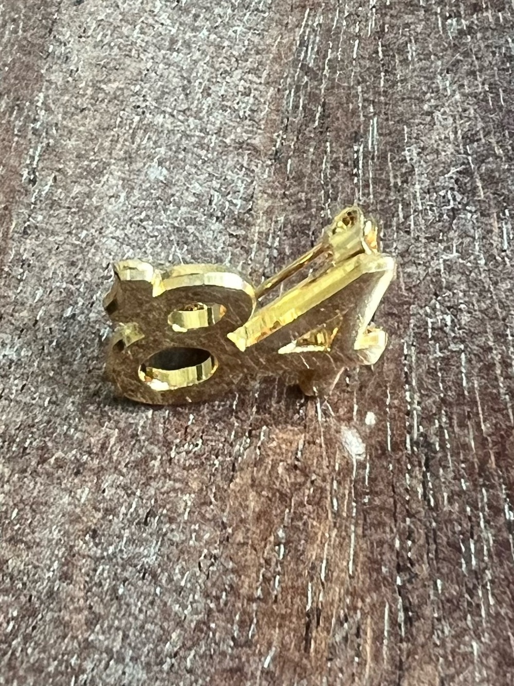 Goldtone class of 84 Pin Charm
